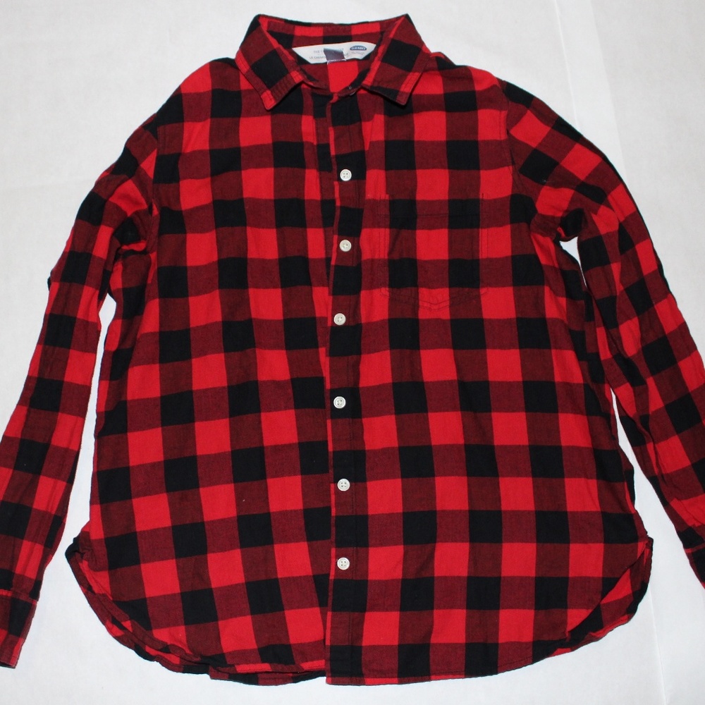 Flannel tshirt Red and Black